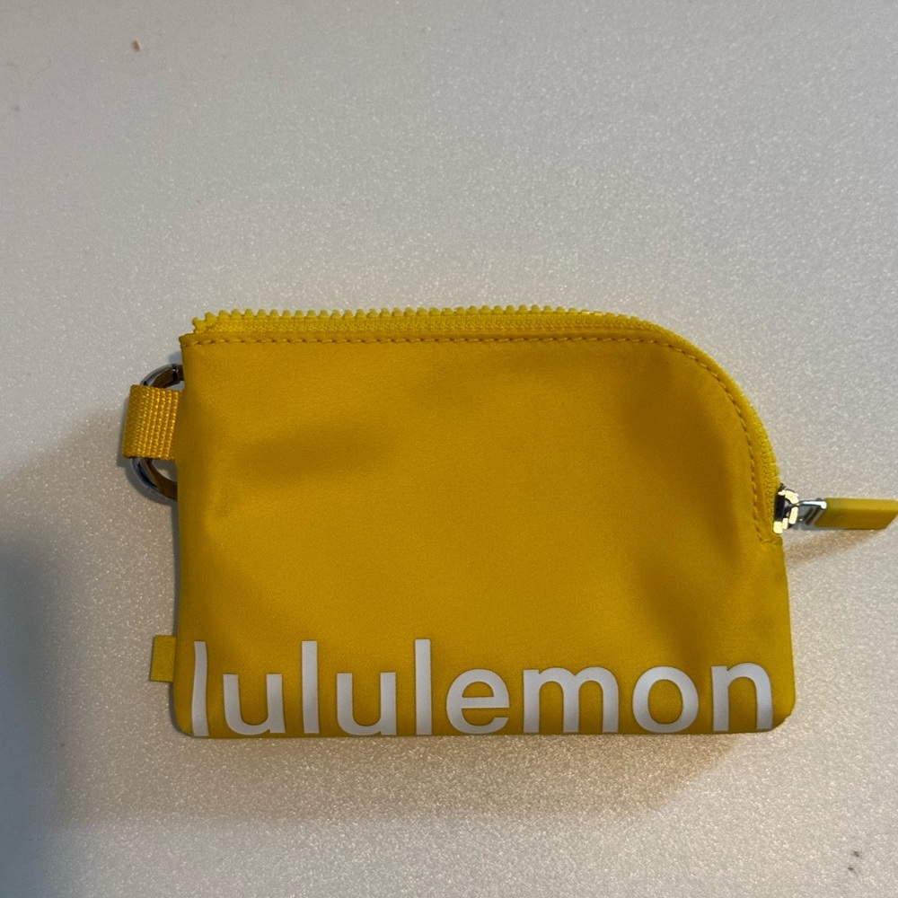 lululemon athletica Small Yellow Zip Pouch